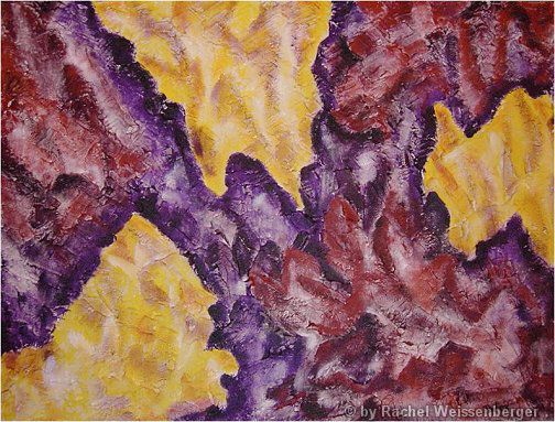 Yellow / Purple, Acrylics and surfacer on canvas,