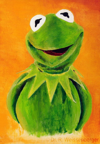 Kermit I, Acrylics on wood,