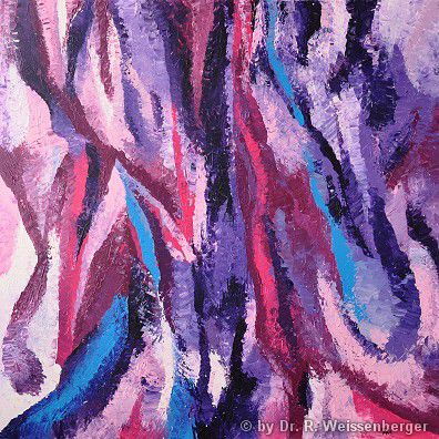 Purple, Acrylics with spatula on canvas,