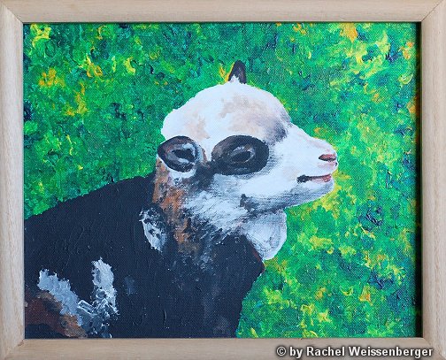 Beloved Lamb, Acrylics on canvas,